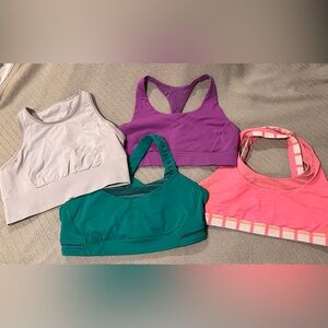 🍋 FOUR Lululemon Sports Bras~Size 10🍋